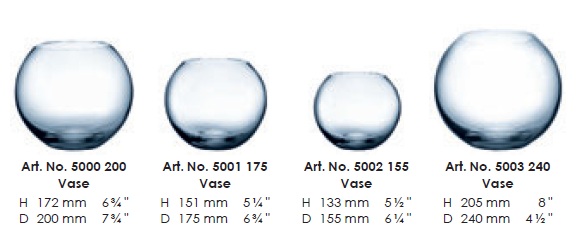 Váza Ambiente Guľa 15,5cm