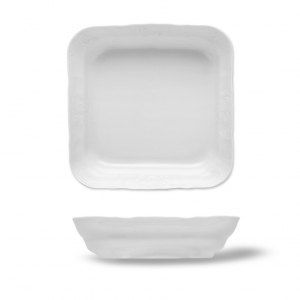 BERNADOTTE - Kompótová misa hranatá 25 cm,biela