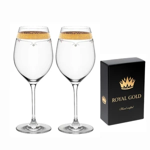 Kalich na víno Royal Gold 470ml 40352 Swarovski Crystals (2KS)