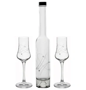 SET Platina + Grappa 100ml 27181 Swarovski Crystals (1+2KS)