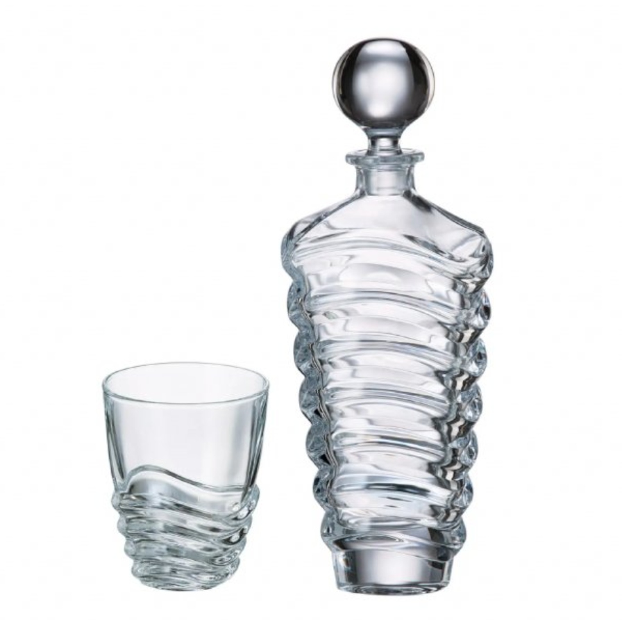 Wave set decanter 620ml + poháre 300ml (1+6)
