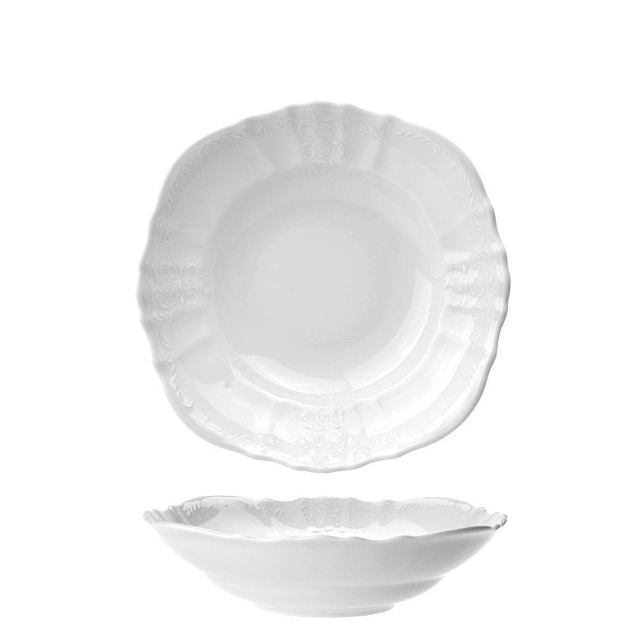 BERNADOTTE - Kompót. misa 19 cm, I.A., biela