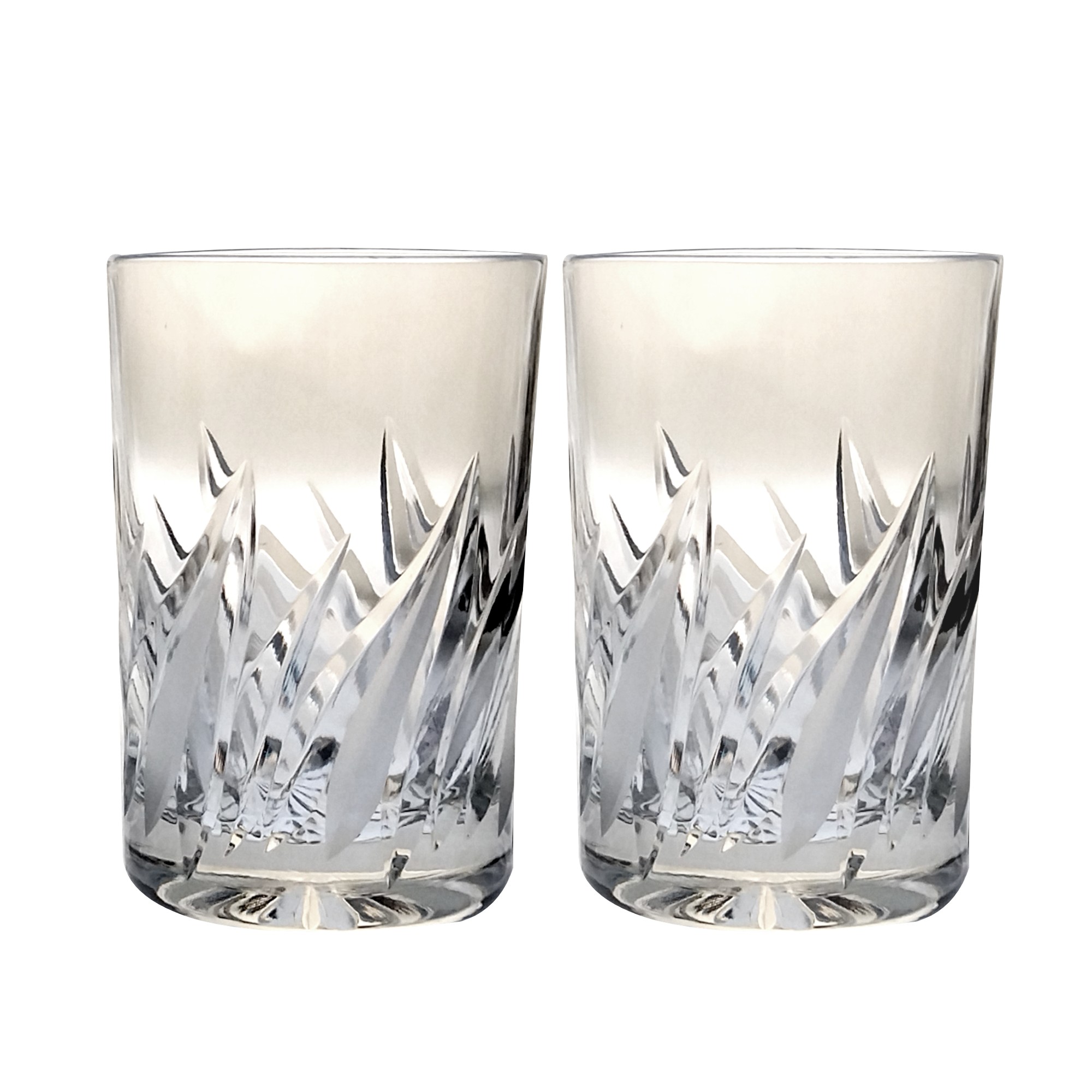 Brúsené poháre odlievka 200ml Plameň (2ks)