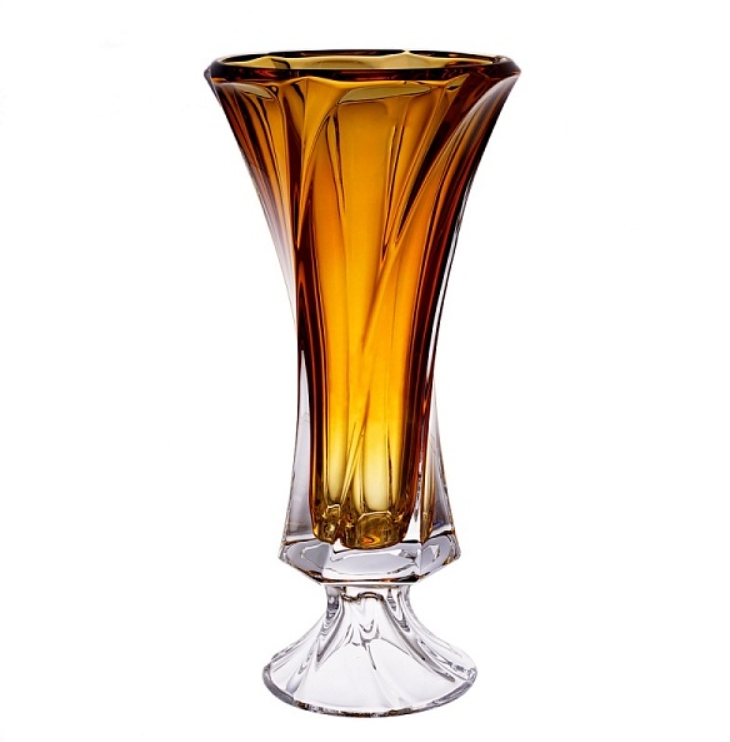 Aurum Mozart Krištáľová váza Amber 40 cm 