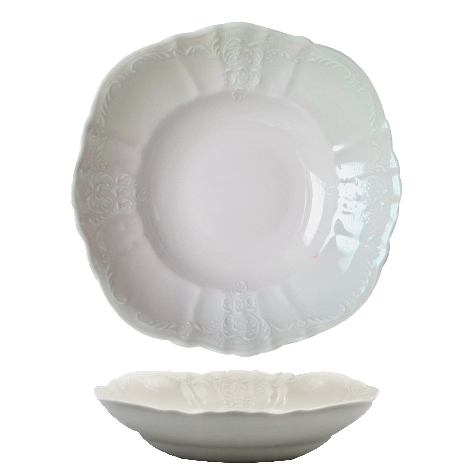 BERNADOTTE - Kompót. misa 19cm  I.A., slonová kosť 