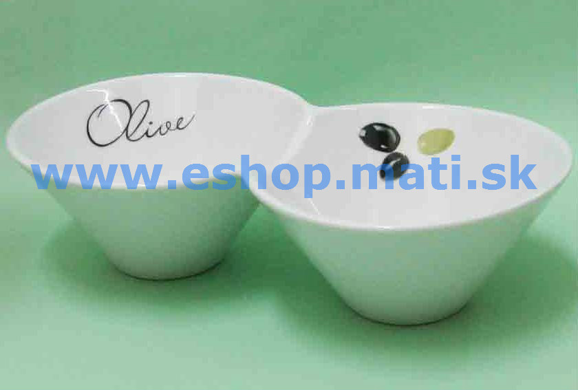 Oliva dvojitá miska 23cm 8020