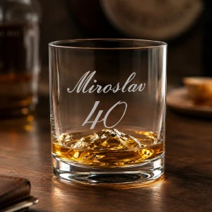 Pohár na whisky s menom ľadové dno 320ml (1 ks)