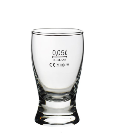 Gentleman pohár ciachovaný 0,05 l (6ks)