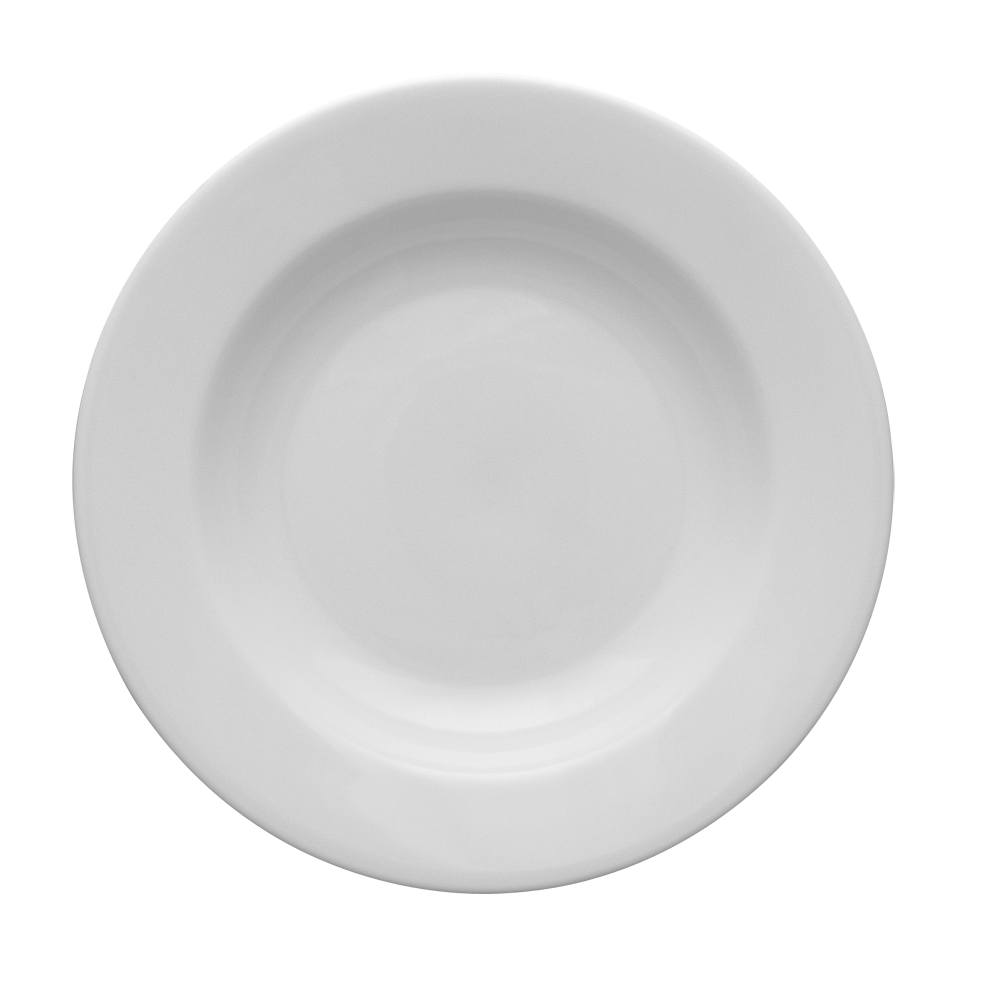 KASZUB - hlboký tanier 22,5 cm, biela