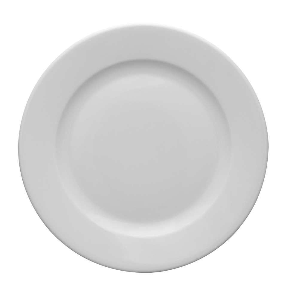 KASZUB - plytký tanier 26,5 cm, biela