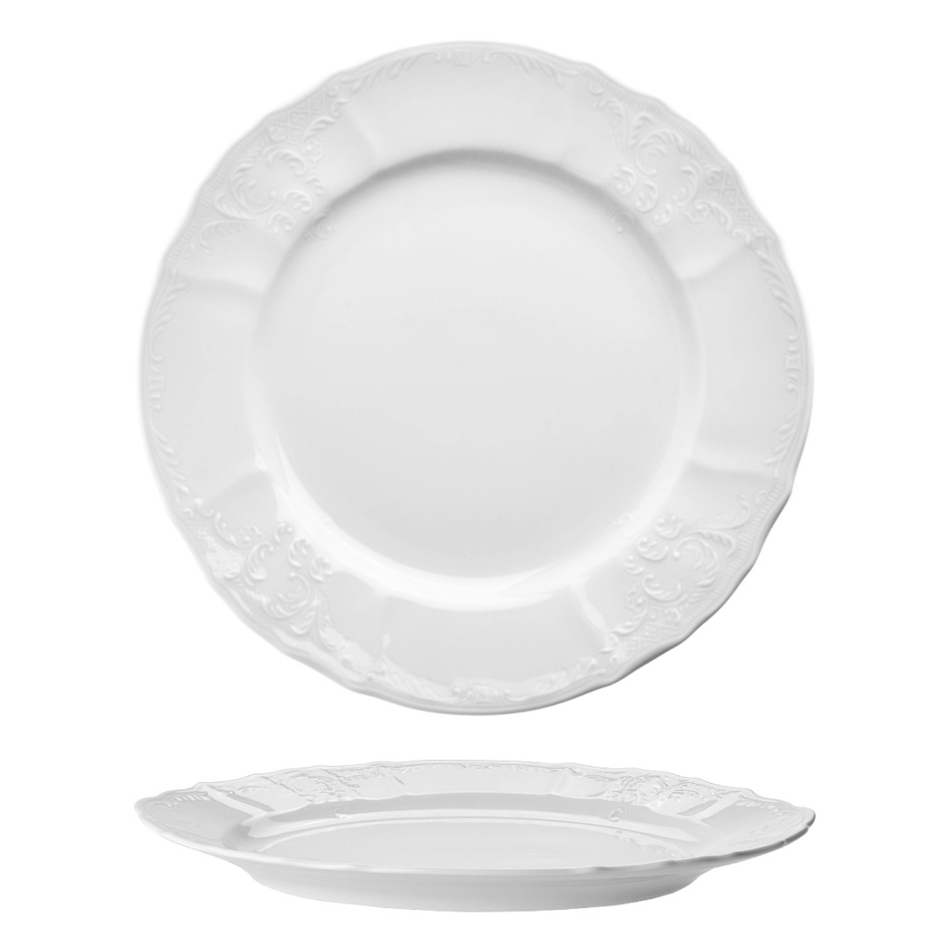 BERNADOTTE - misa plytká 30 cm, biela II.A