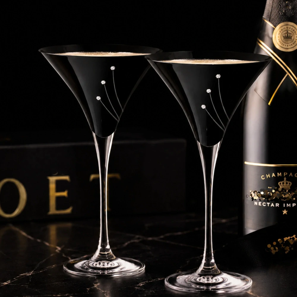 Swarovski koktejlové poháre 31781 čierne 240ml (2ks)