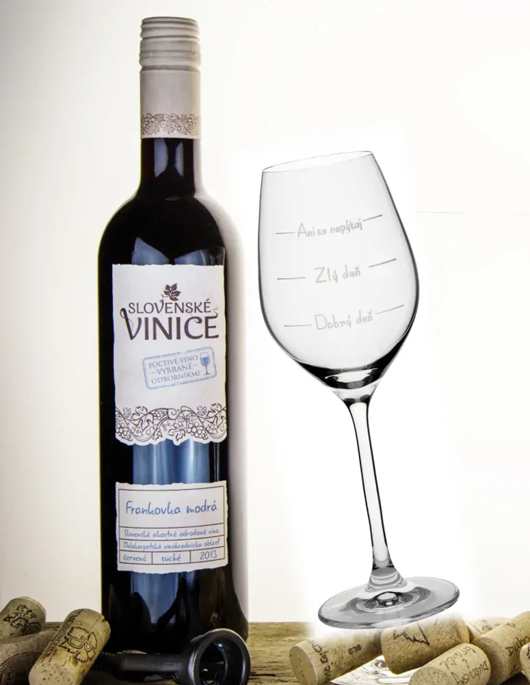 Poháre s vtipným motívom Dobrý deň 360ml FUN (2KS)