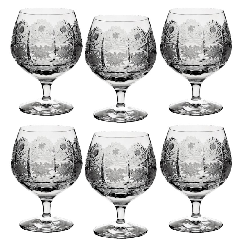 Brúsené poháre na brandy 300ml PK500 1237 (6ks)