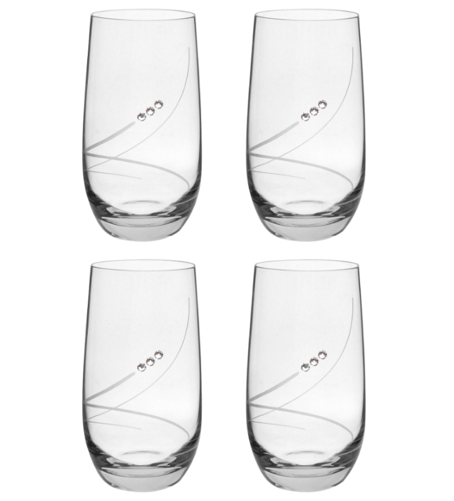 Poháre Globo 390 ml dekor 34799 Crystals (4ks)