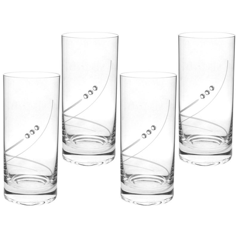 Poháre na vodu 250ml dekor 34799 Crystals (4ks)
