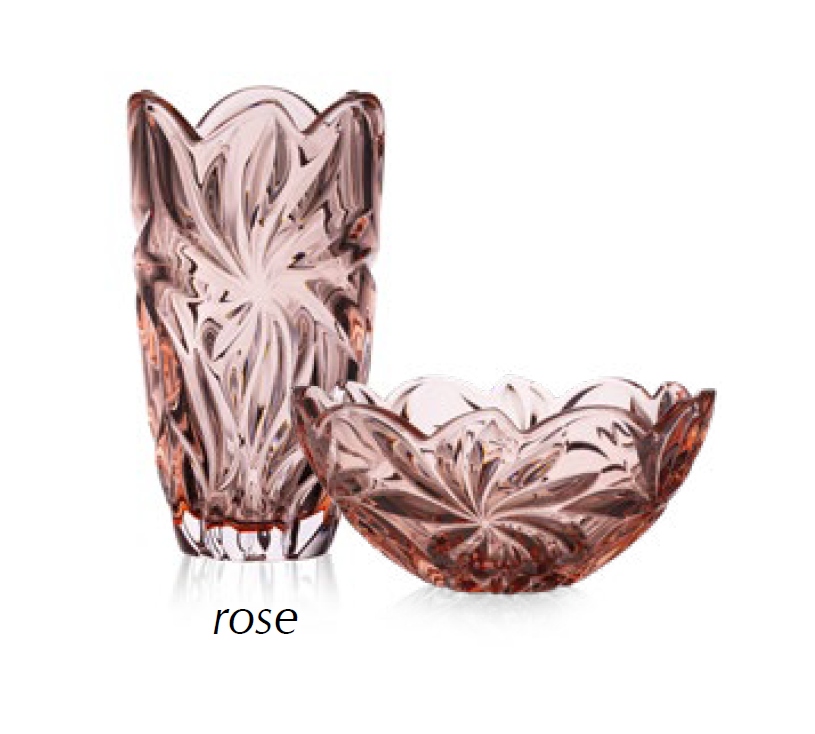 Aurum Flora Krištáľová misa 28 cm PINK (1ks)