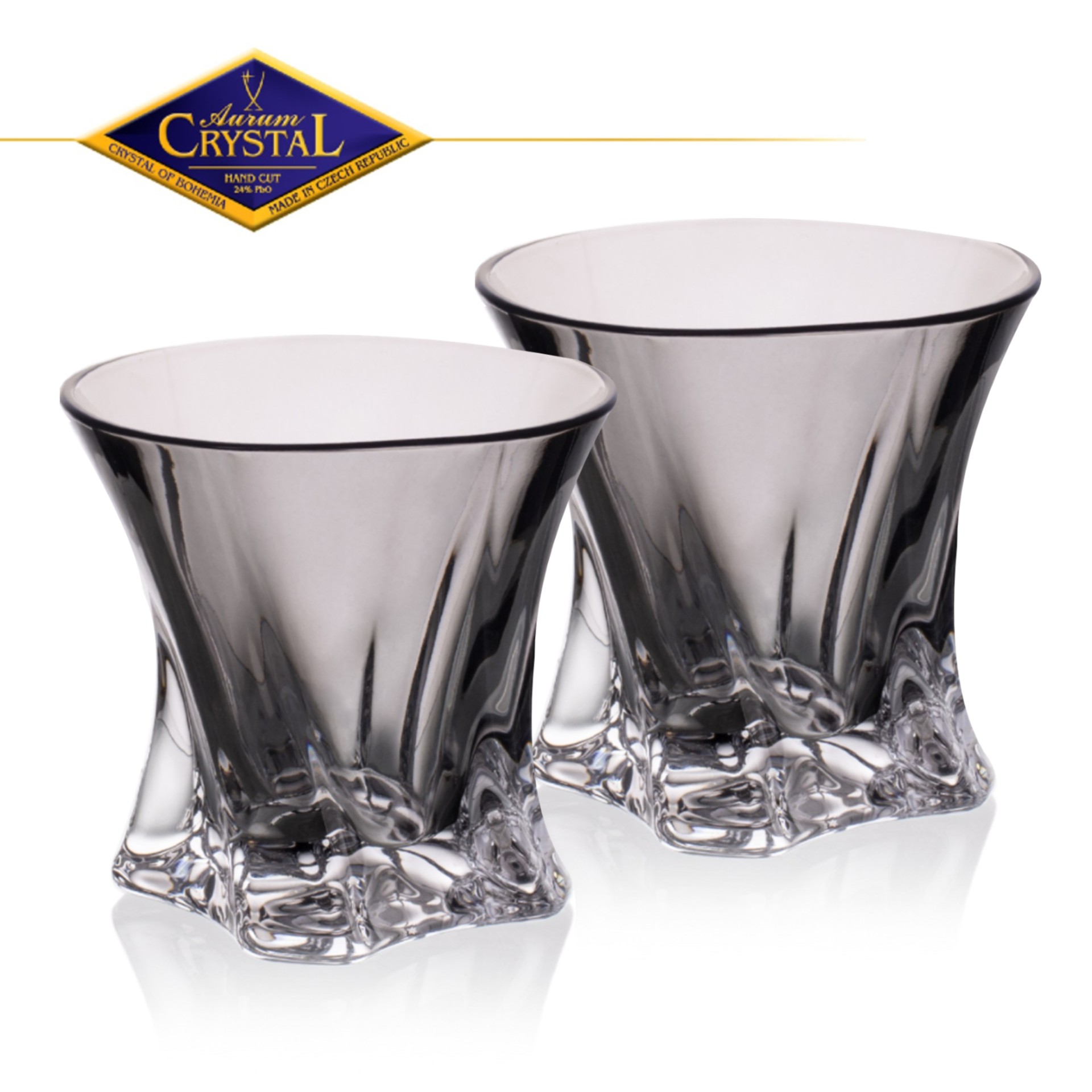 Aurum Crystal poháre Cooper 320 ml Grey (6ks)