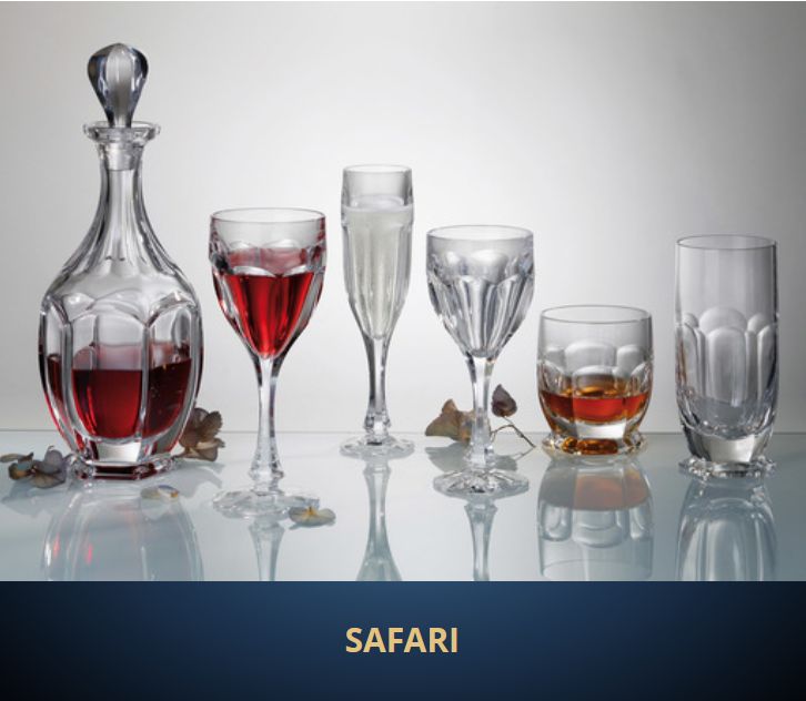 Krištáľové poháre na víno Safari 290ml (6ks)