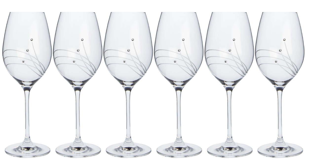 Poháre na víno 470ml Celebration 30538 Swarovski Crystals (6KS)