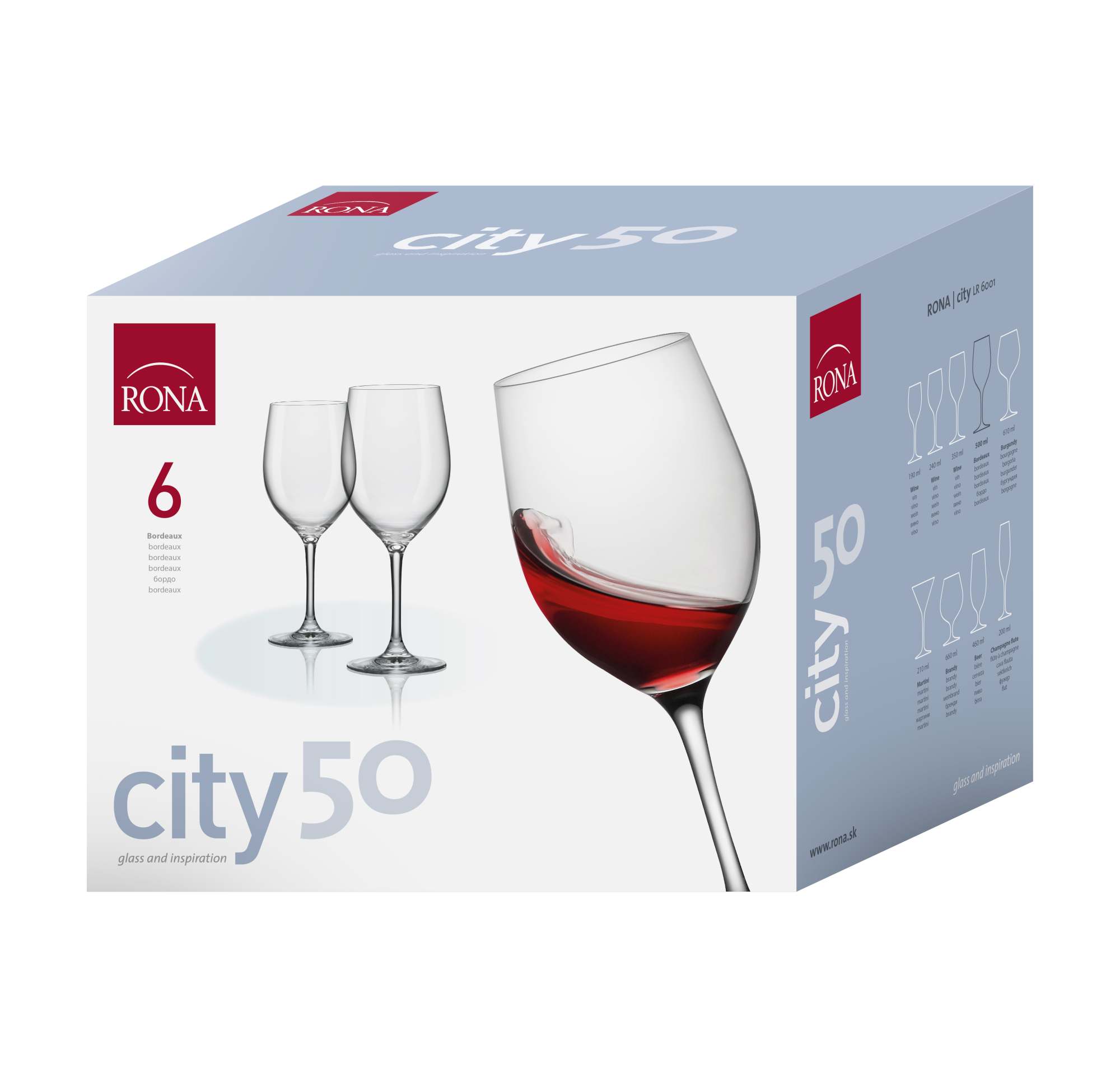 City 610ml Burgundy (6KS)