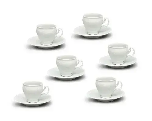 BERNADOTTE Šálka na kávu s podšálkou, šapo set 6KS 170ml, E0011000
