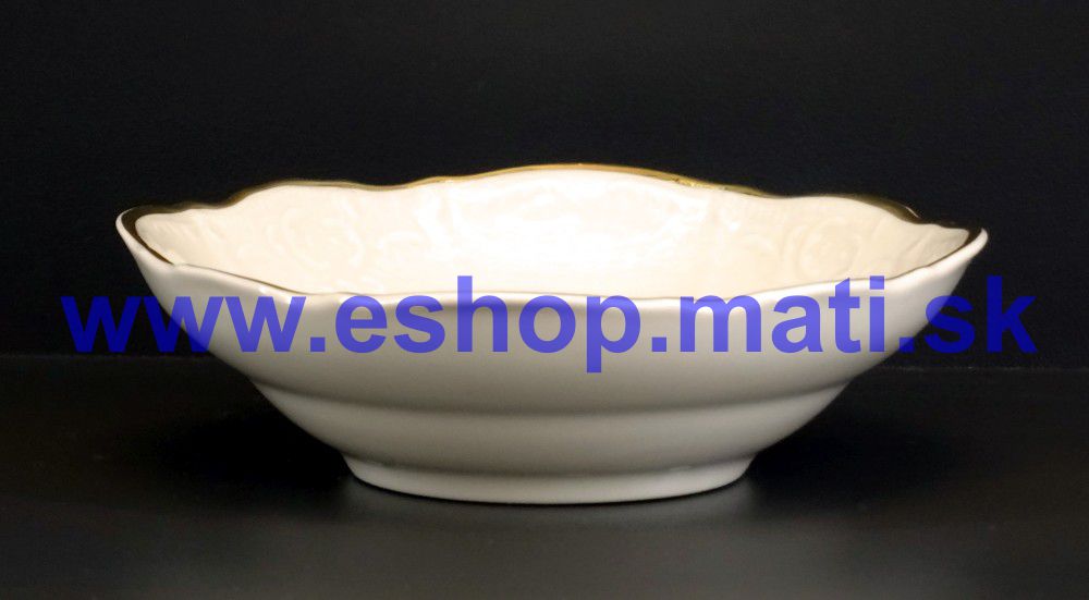 Kompótová misa 23cm., slon.kosť+zlatá linka 500012SL (1ks)