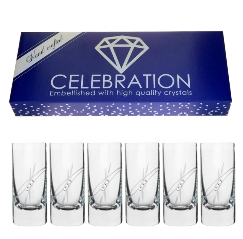 Poháre na destiláty Vodka Shot 70 ml 139 Crystals (6KS)