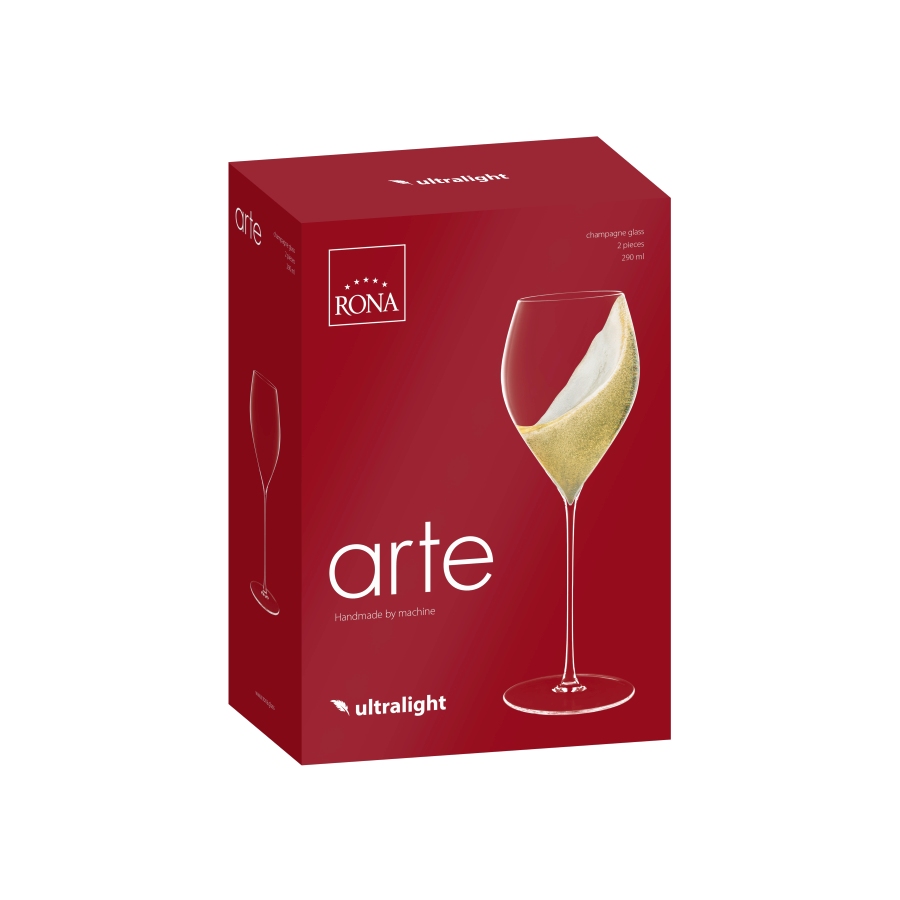 Poháre na prosecco, šampanské ARTE 290ml (2ks)