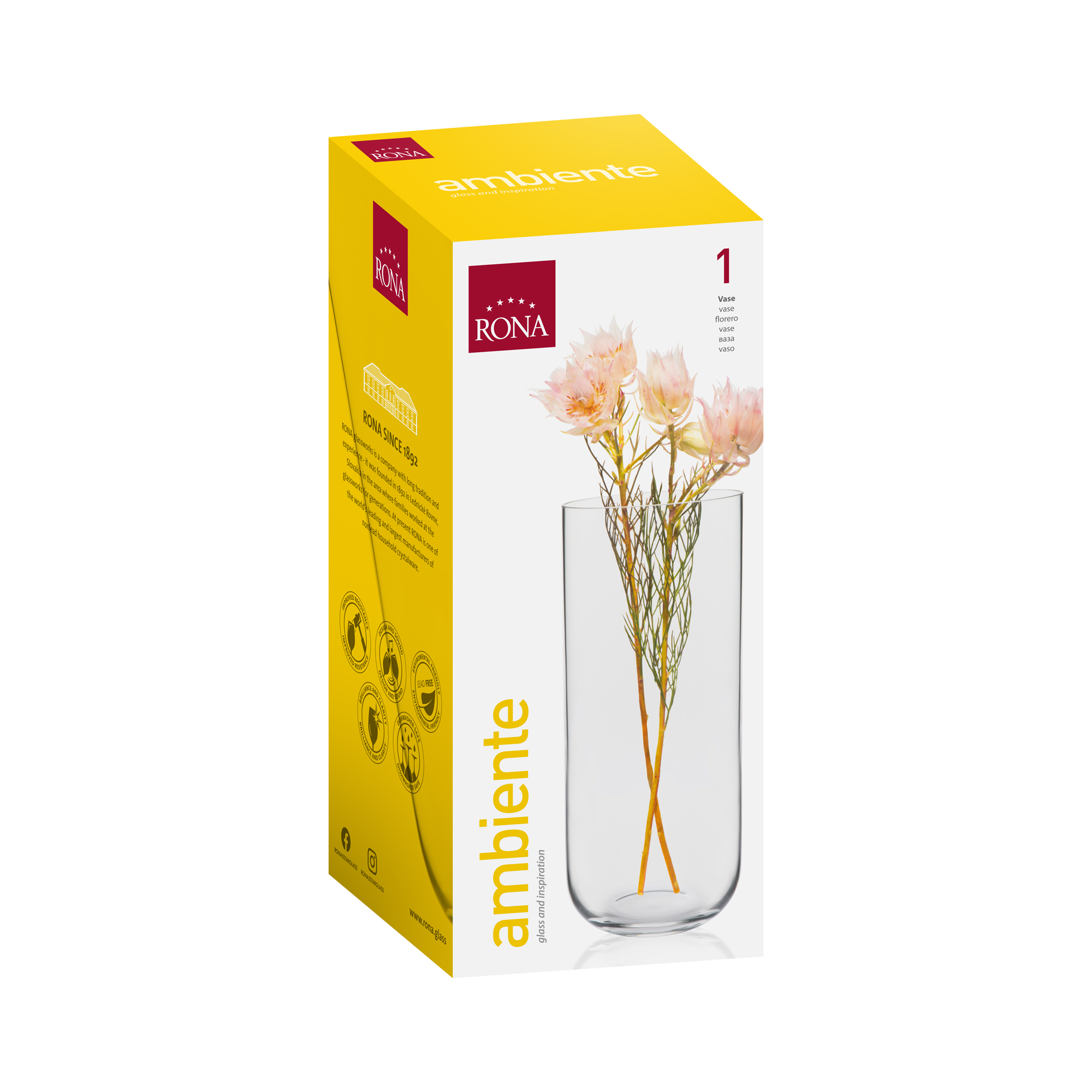 Váza na kvety 27,5cm AMBIENTE 5333/Z