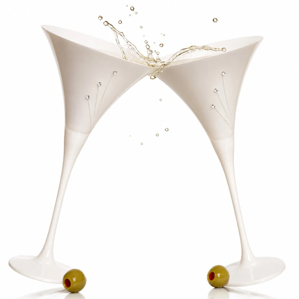 Swarovski Malibu koktejlové poháre 31781 biele 240ml (2ks)