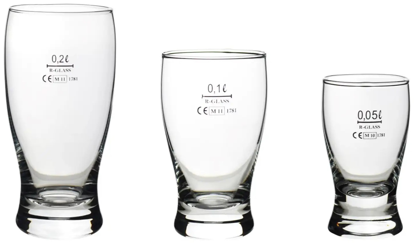Gentleman pohár ciachovaný 0,2 l (6ks)