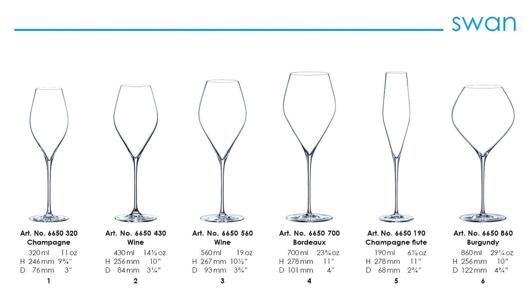 Swan 700ml Bordeaux (6KS)