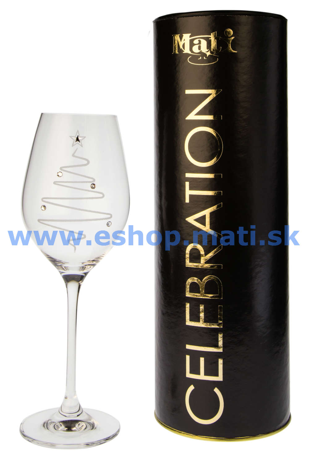 Pohár s vianočným motívom STROMČEK 360ml TUBUS (1ks)