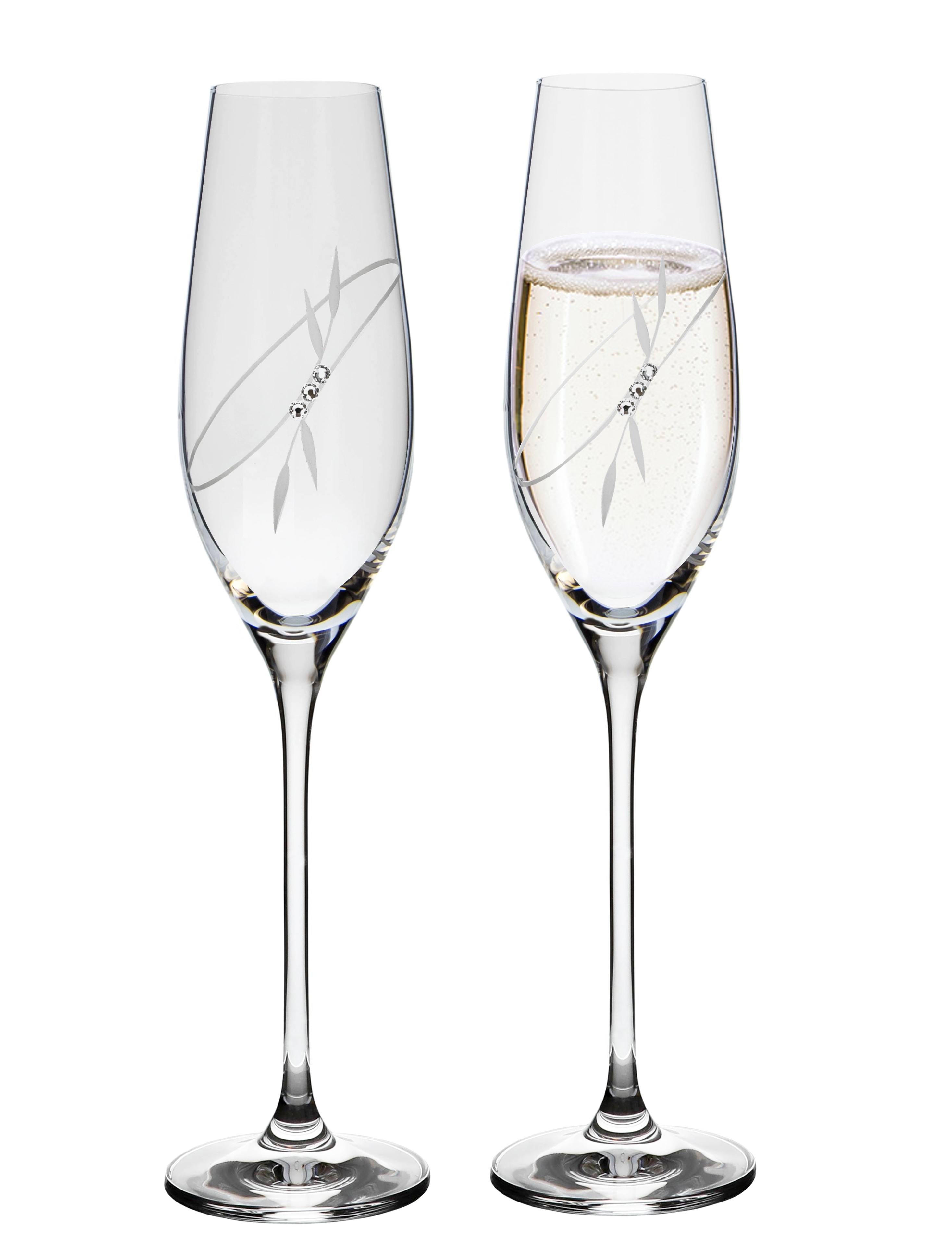 Poháre na šampanské 210 ml Celebration 139 Crystals (6KS)