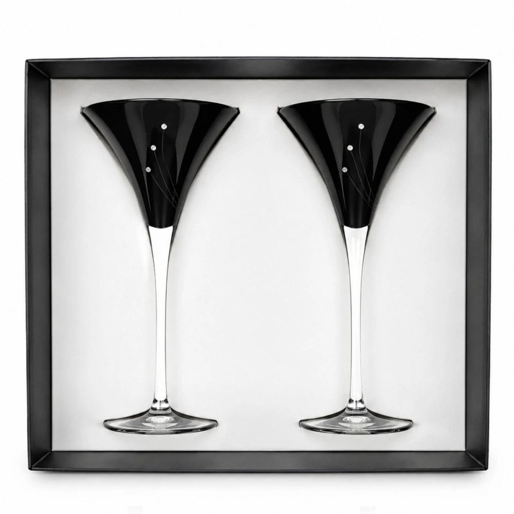 Swarovski koktejlové poháre 31781 čierne 240ml (2ks)