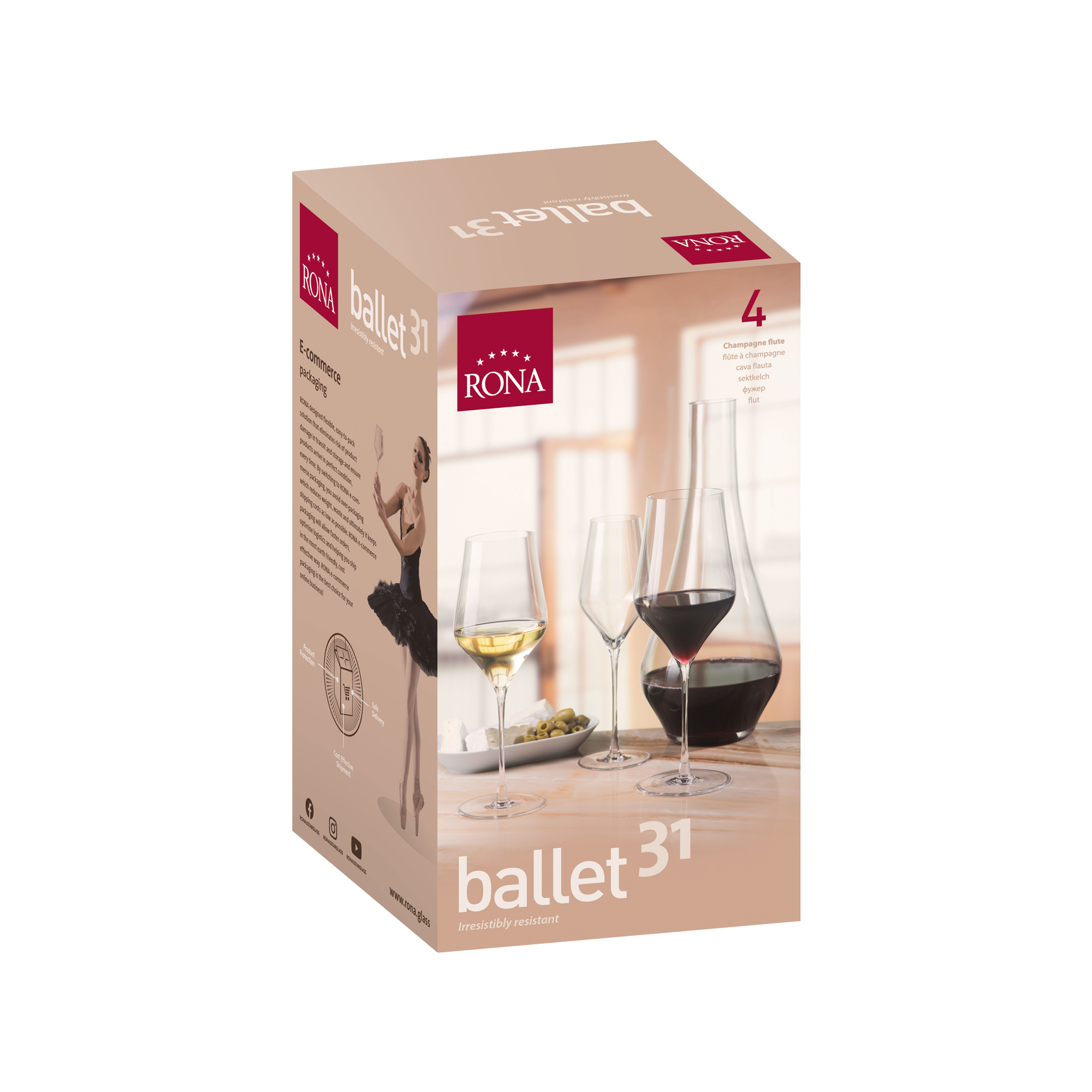 Pohár na sekt Ballet 310ml (4KS)