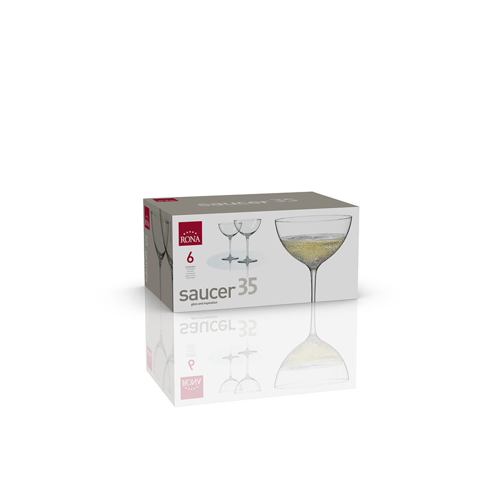 Pohár SAUCER 350ml (6ks)