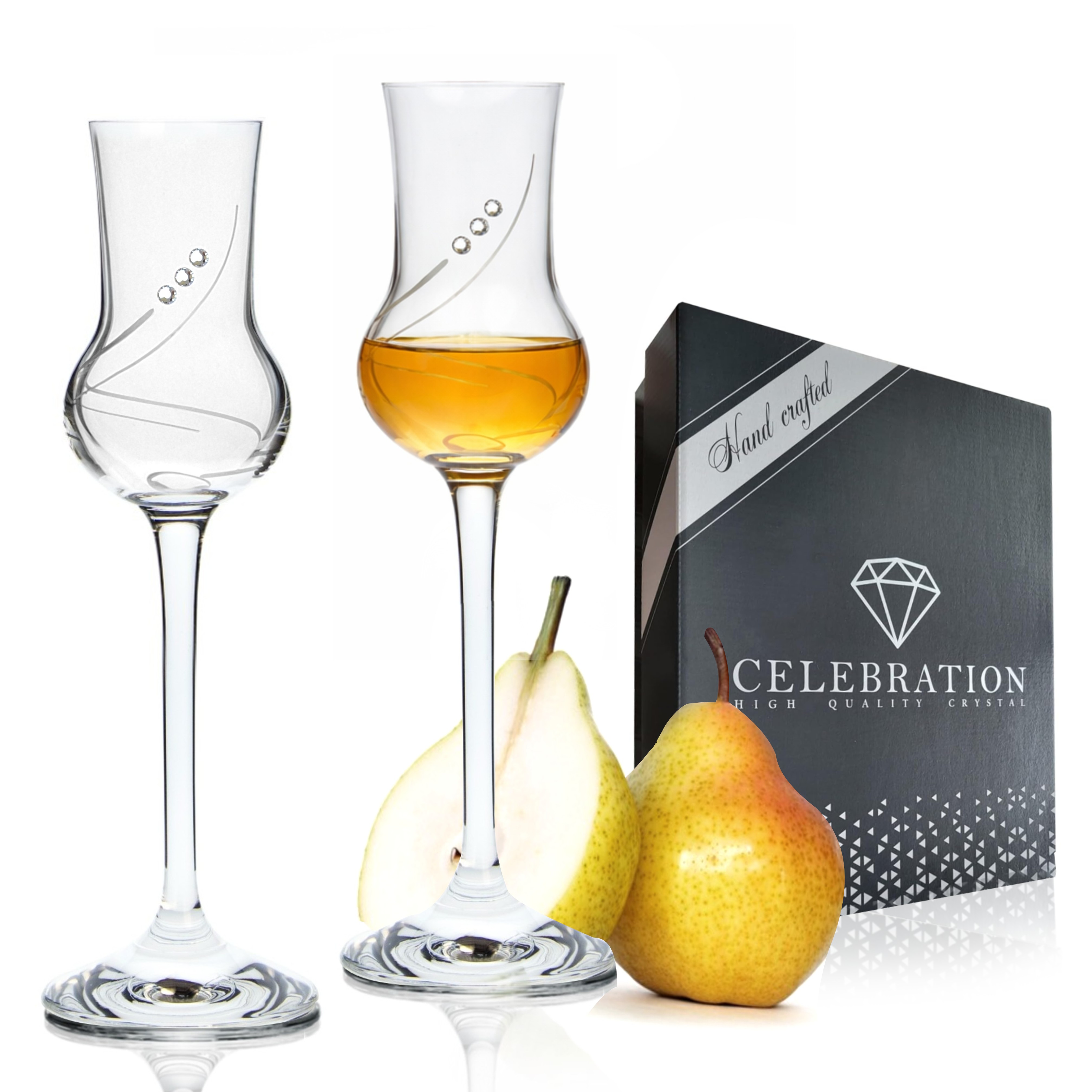 Poháre na grappu, destiláty 70ml dekor 34799 Crystals (6ks)