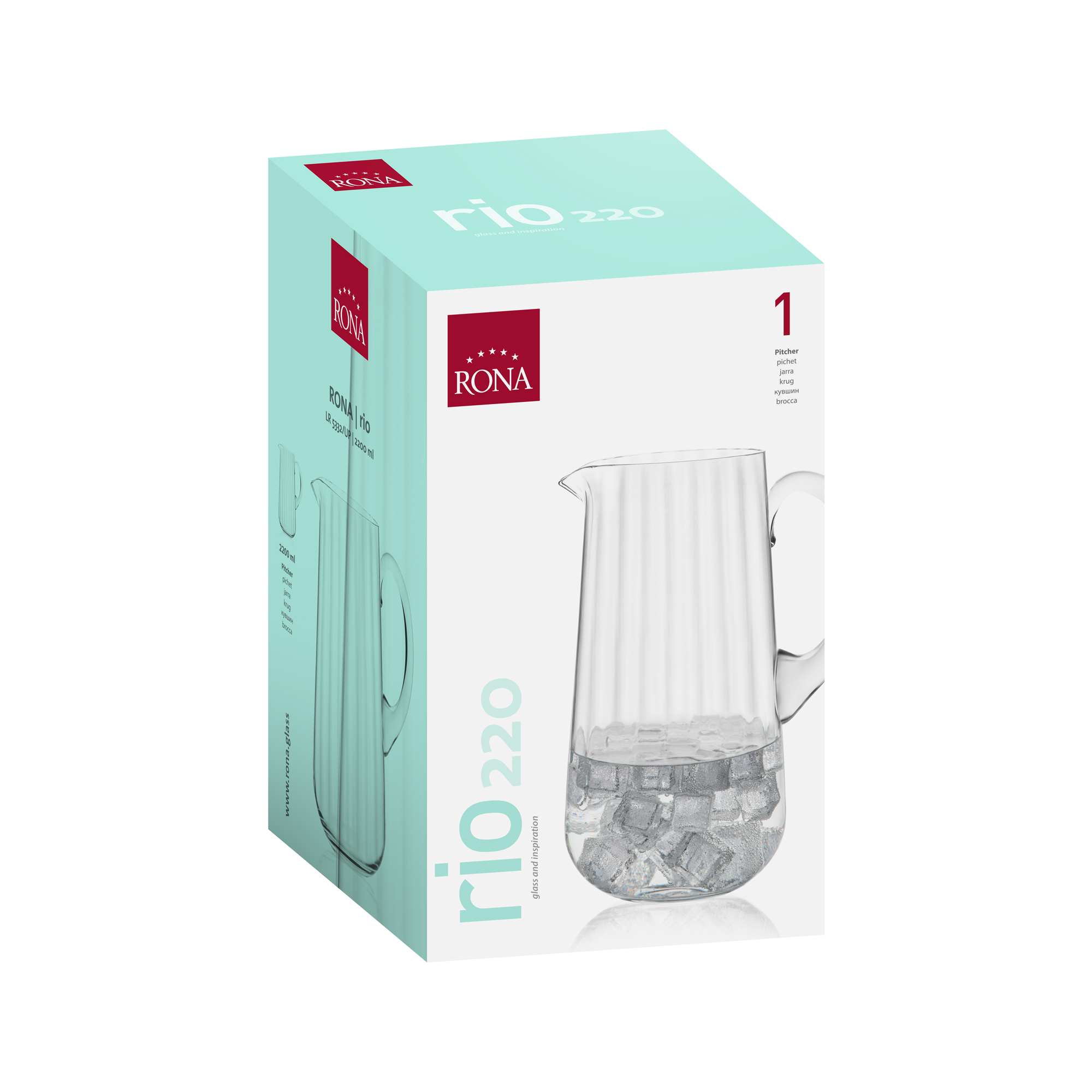 Džbán RIO s optišovým prevedením 2200 ml (1 ks)