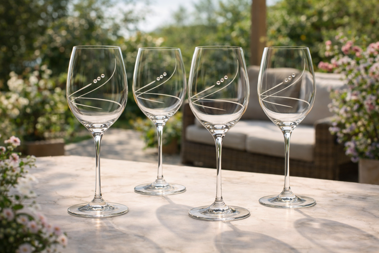 Darčeková súprava pohárov 470 ml a karafy Crystals dekor 34799 (1+4 ks)