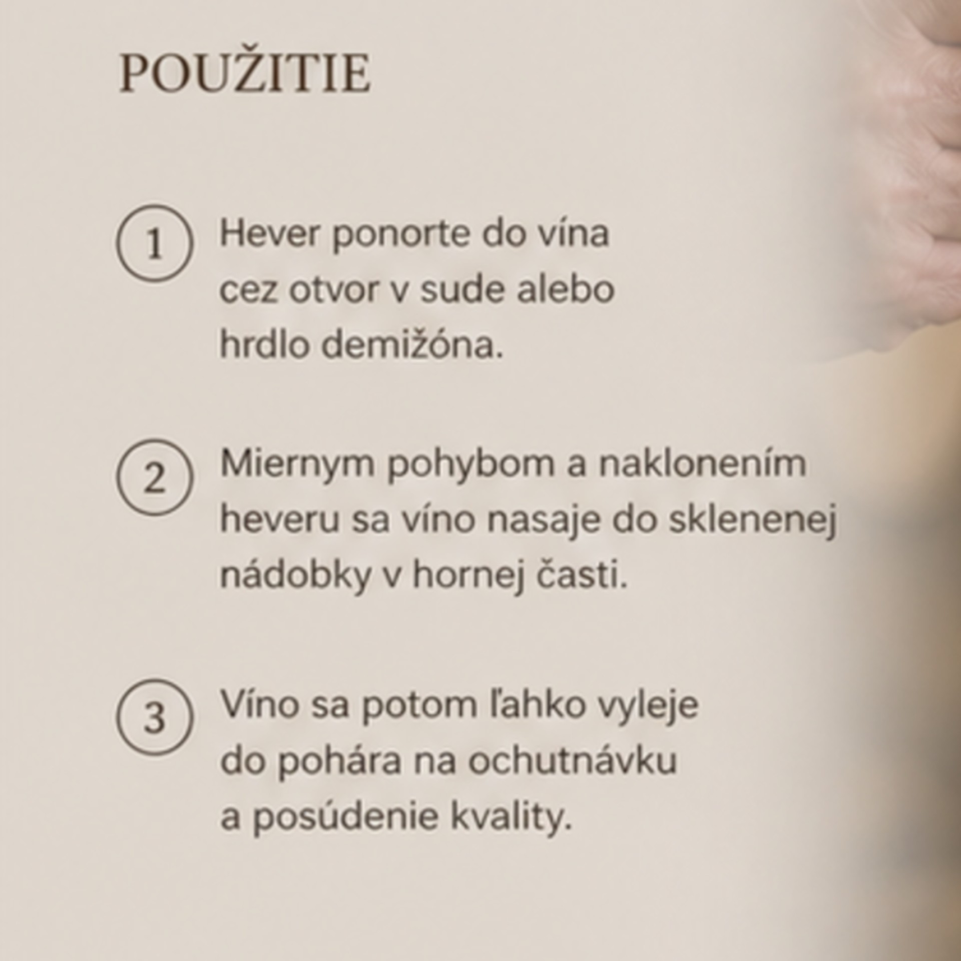 Hever na víno s reliéfom hrozna 1l sklenený (1ks)