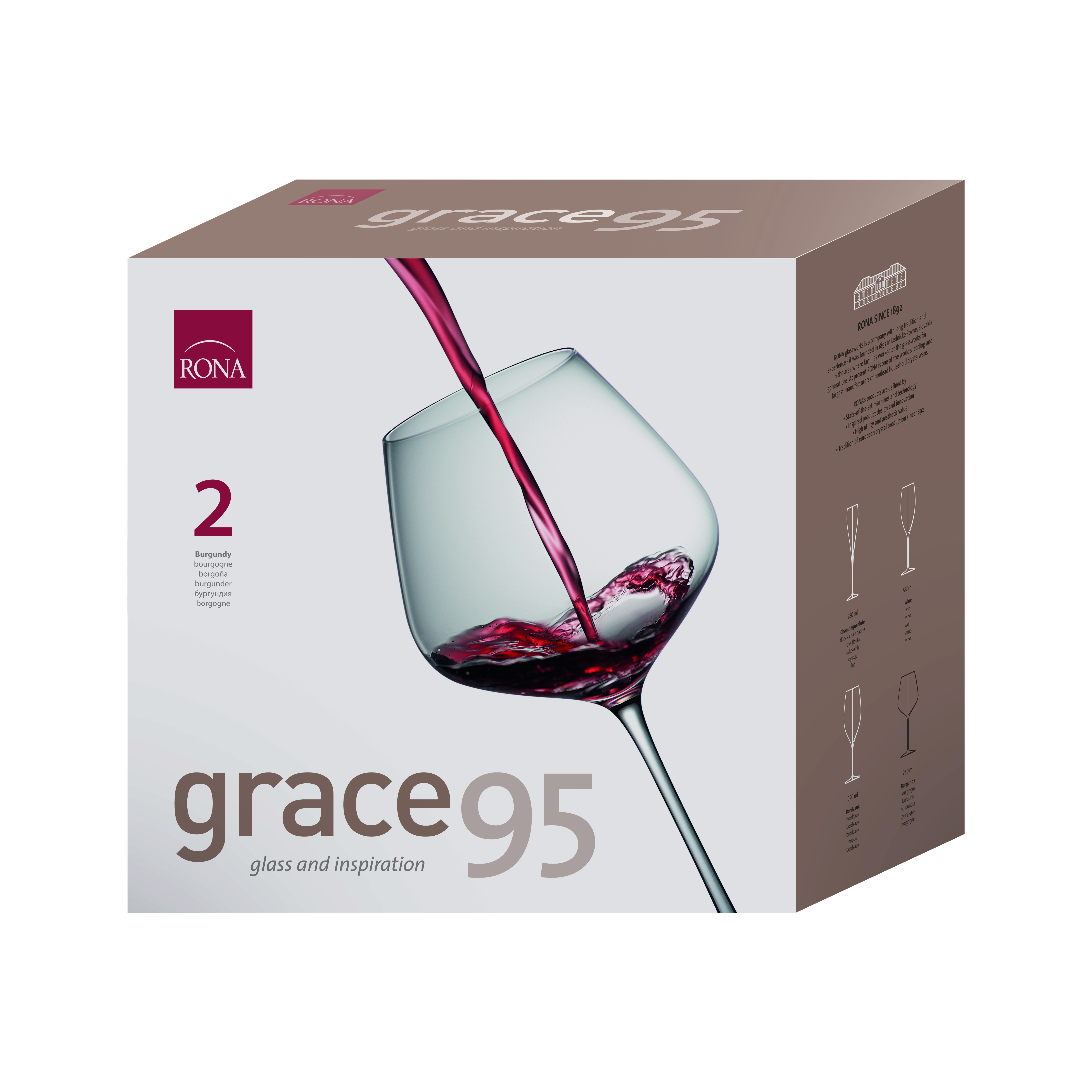 Grace 950ml burgundy (2KS)