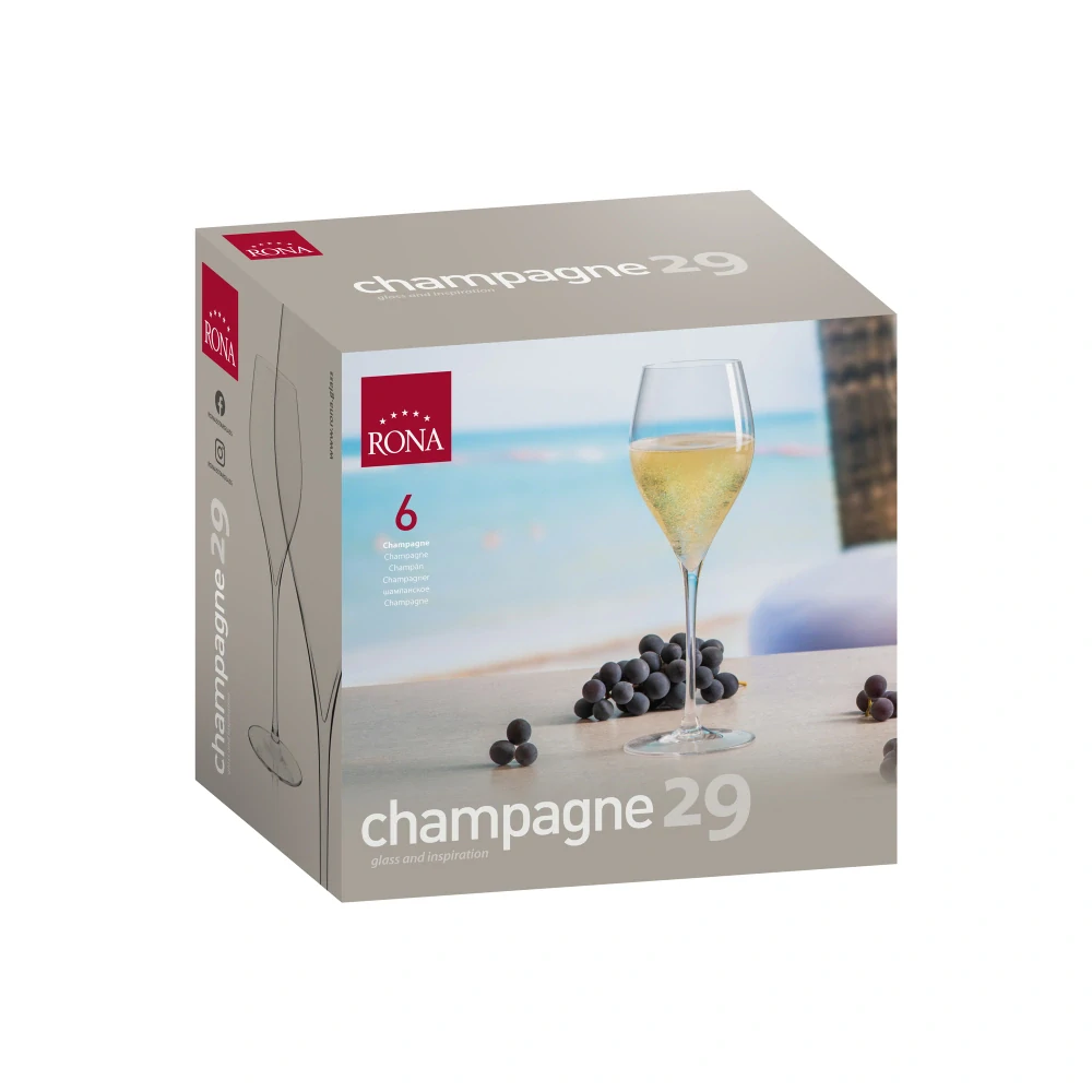 Poháre na prosecco 290ml universal (6ks)