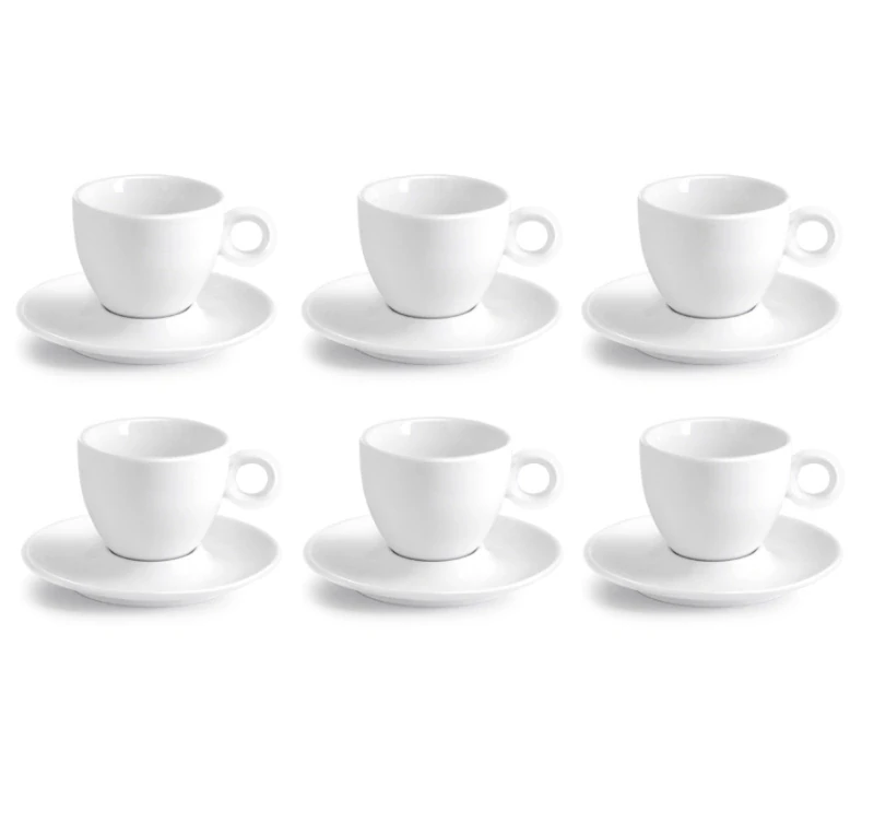 Šálka s podšálkou cappuccino 200 ml PURE PREMIUM (6 ks)