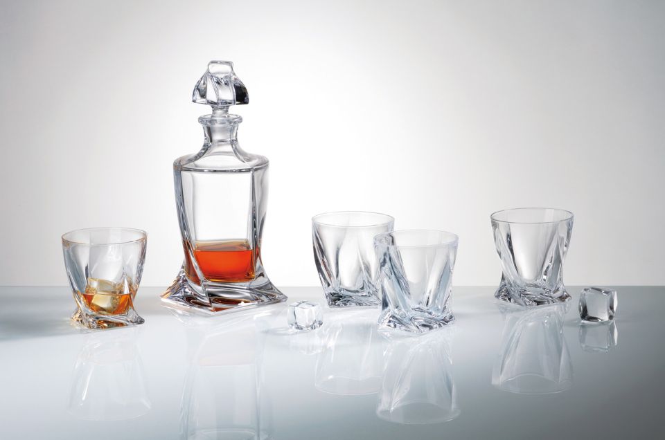 Quadro whiskey set fľaša + poháre 340ml (1+6ks)