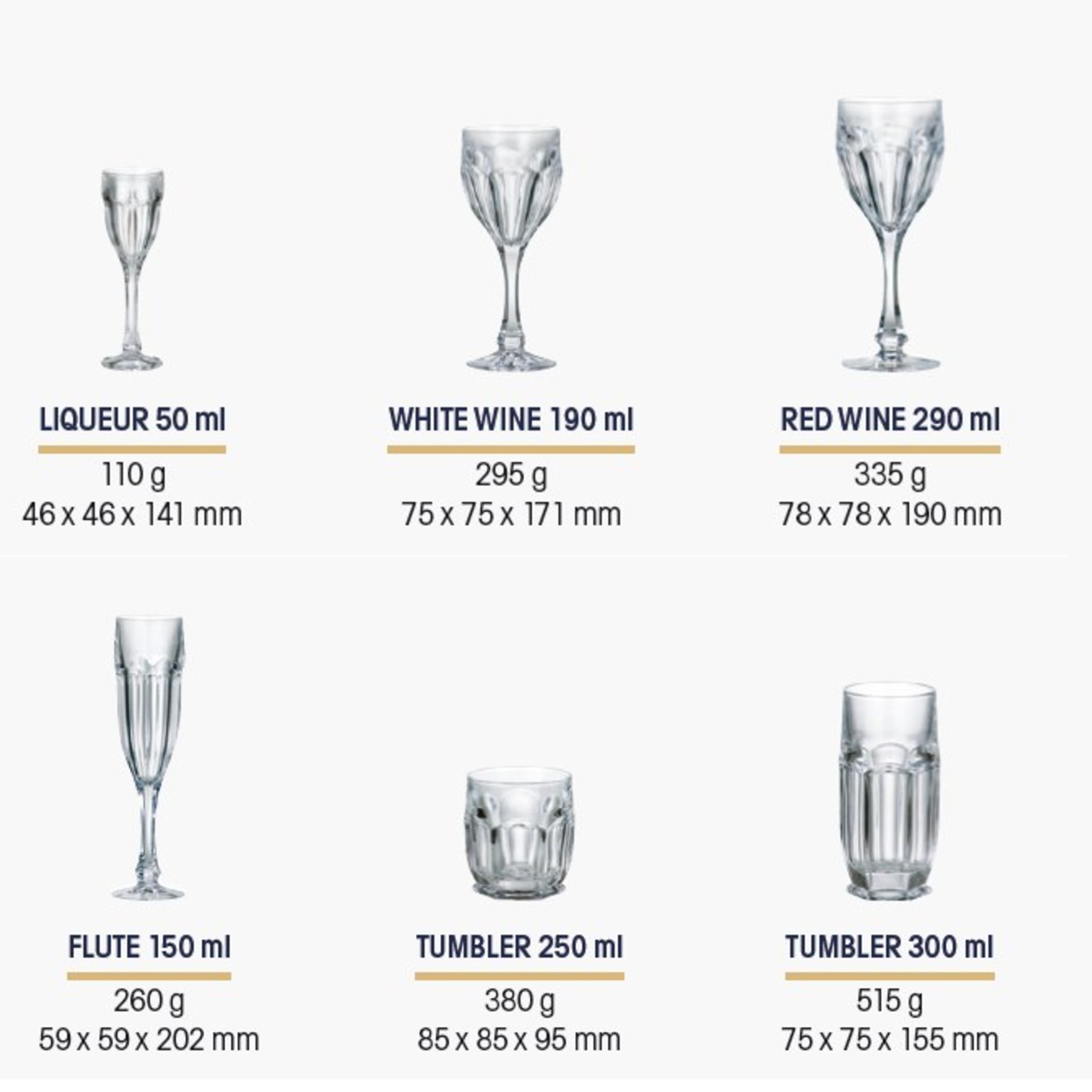 Krištáľové poháre na víno Safari 290ml (6ks)