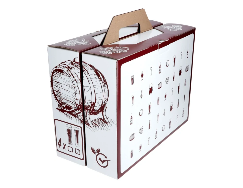 Štýlové pivové poháre CITY 460ml dekor (4ks) - ideálne ako darček